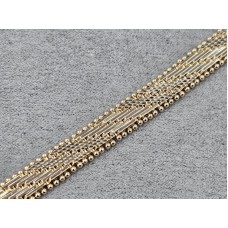 Браслет Xuping 8 мм довжина 19 см колір золото 18к