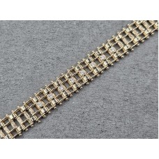 Браслет Xuping 12 мм довжина 19 см колір золото