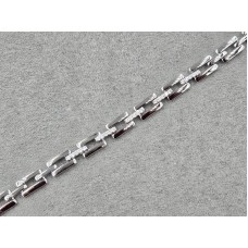 Браслет Xuping 7 мм довжина 17+2 см родій