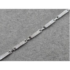 Браслет Xuping 4 мм довжина 17+2 см родий