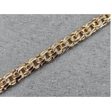 Браслет Xuping 8 мм довжина 21 см колір золото 18к