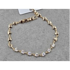 Браслет Xuping 5 мм довжина 17+2 см колір золото 18к