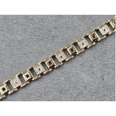 Браслет Xuping 8 мм довжина 17+2 см колір золото