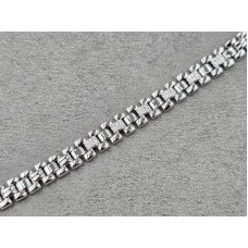 Браслет Xuping 7 мм довжина 17+2 см родій