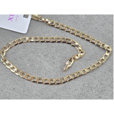 Браслет Xuping 4 мм довжина 26 см колір золото 18к