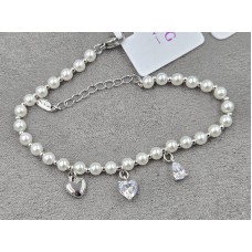 Браслет Xuping 4 мм довжина 17+3 см родій