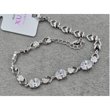 Браслет Xuping 6 мм довжина 17+3 см родій