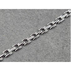 Браслет Xuping 6,5 мм довжина 17+2 см родій