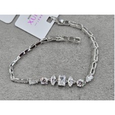 Браслет Xuping 7 мм довжина 17+2 см родій