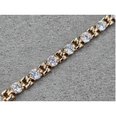 Браслет Xuping 5 мм довжина 17+2 см колір золото 18к