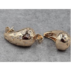 Гвоздики M&L Xuping 14 мм висота 26 мм колір золото 18к