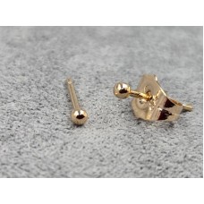 Гвоздики Xuping 2 мм колір золото 18к