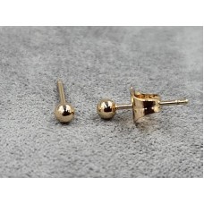 Гвоздики Xuping 3 мм колір золото 18к