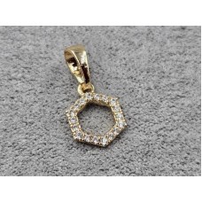 Кулон Xuping 8 мм высота 16 мм цвет золото 18к