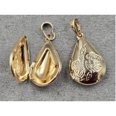 Кулон ладанка Xuping 16 мм высота 31 мм цвет золото 18к