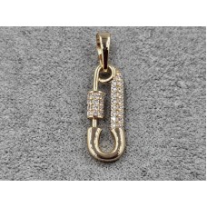 Кулон Xuping 7 мм высота 26 мм цвет золото 18к