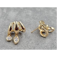 Гвоздики Xuping 14*18 мм колір золото 18к