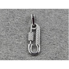 Кулон Xuping 7 мм высота 26 мм родий