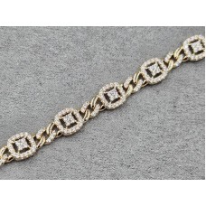 Браслет Xuping 8 мм довжина 17+2 см колір золото 18к