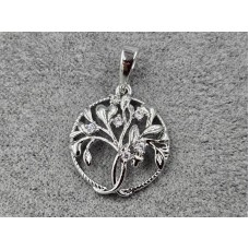 Кулон Xuping 16 мм высота 25 мм родий