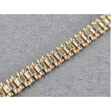 Браслет Xuping 8 мм довжина 17+2 см колір золото 18к