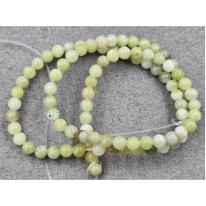 Жадеїт 4-4,5 мм довжина 38 см