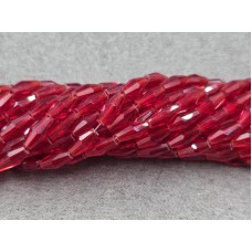 Биконус 4*8 мм 78-82 шт красный прозрачный