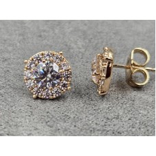 Гвоздики Xuping 9 мм колір золото 18к