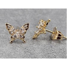 Гвоздики Xuping 9*10 мм колір золото 18к