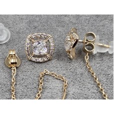 Гвоздики Xuping 8 мм длина 7 см колір золото 18к