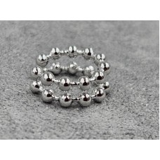 Сережка каффа Xuping 7*15 мм родій