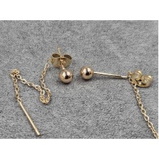 Гвоздики Xuping 4 мм довжина 7 см колір золото 18к