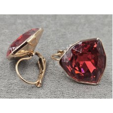 Сережки Xuping 19 мм висота 23 мм колір золото 18к