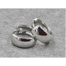 Серьги Xuping 5 мм высота 12 мм родий