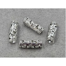 Бусины 8*22 мм 10 шт металлическая