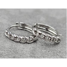 Сережки Xuping 2,5 мм висота 13 мм родій