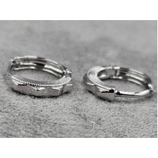 Сережки Xuping 2,5 мм висота 14 мм родій