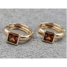 Сережки Xuping 5 мм висота 13 мм колір золото 18к