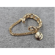 Серьга каффа Xuping 4,5*15 мм цвет золото 18к
