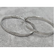 Сережки кільця  Xuping 3 мм висота 40 мм родій