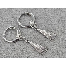 Сережки Xuping 6*13 мм висота 30 мм родій