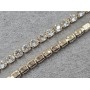 Стразовая цепь 4 мм SS18 прозрачный в золоте (KC Gold/White) 10 ярдов