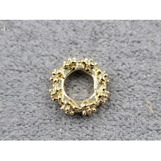 Рондель 3*8 мм отв. 4 мм цвет золото (гиппоаллергенный сплав)