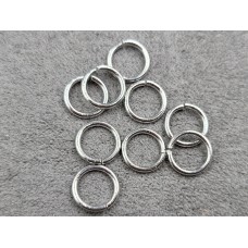 Соединительные колечки 8 мм 20 шт цвет сталь (гиппоаллергенный сплав)
