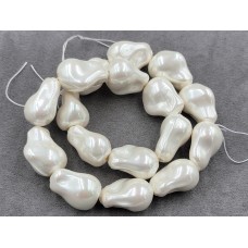 Майорка (перламутр) барокко 15*22 мм з покриттям