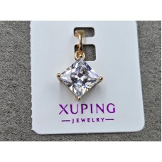 Кулон Xuping 12 мм высота 20 мм цвет 18к