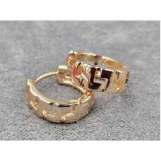 Сережки M&L Xuping 5 мм висота 13 мм круглий замок колір 18к
