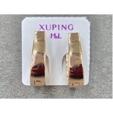 Сережки M&L Xuping 6 мм висота 19 мм англійський замок колір 18к