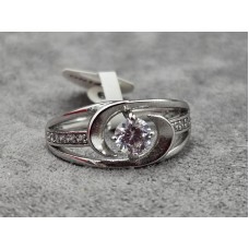 Каблучка Xuping 8,5 мм (16,19,20 розмір) родій