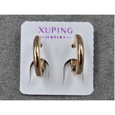 Сережки Xuping 2,3 мм висота 14 мм круглий замок колір 18к